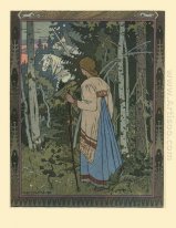 Ilustración para el cuento de hadas Vasilisa el hermoso 1900 1