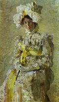 Portrait de Nadezhda Zabela Vroubel, la femme de l'artiste dans