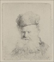 Un homme avec une grande barbe et un faible Fur Cap 1631