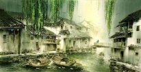 A countryside, watercolor - Chinese Painting