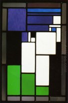 Stained Glass Composition Femme 1917