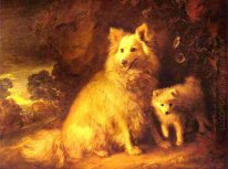 Pomeranian perra y Pup