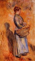 Peasant Woman Standing In A Landscape 1884