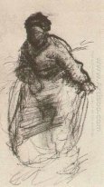 Peasant Woman Walking 1885