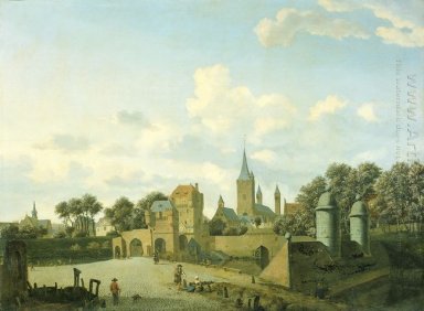 L\'église de Saint-Séverin à Cologne dans un cadre fictif