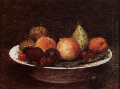 Platta av frukt 1880