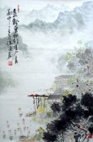Mountains and river - Chinese Painting