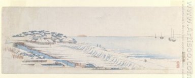 Schnee Dämmerung an Susaki 1843