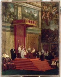 Pope Pius Vii Luigi Barnaba Chiaramonti Attending Chapel 1820