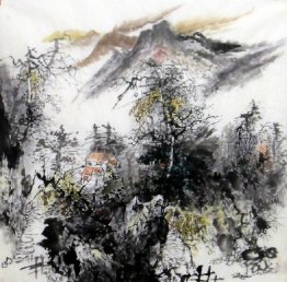 Village in the Mountains - Chinese Painting