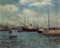 De haven van Le Havre 1905