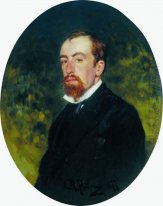 Porträt des Künstlers Vasily Polenov 1877