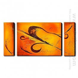 Hand-painted Oil Painting Abstract Landscape - Set of 3