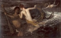 triton carrying a nereid on his back 1875