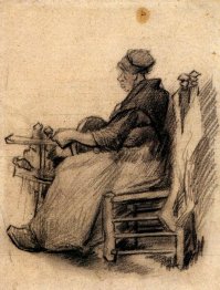 Woman Winding Yarn 1885