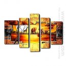 Hand Painted Oil Painting Landscape - Set of 5 1211-LS0229