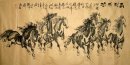 Horse-papier antique - Peinture chinoise