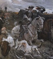 Peter Ii And Princess Elizabeth Petrovna Riding To Hounds 1900