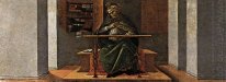 St Augustine In His Study Predella Panel From The Altarpiece Of