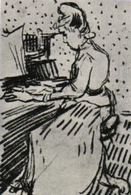 Gachet Mademoiselle At The Piano 1890