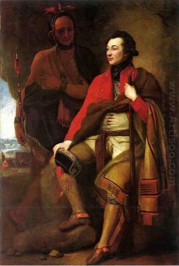 Retrato de coronel Guy Johnson y Karonghyontye