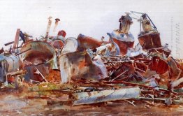 A Wrecked Sugar Refinery 1918