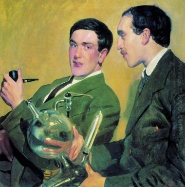 Portrait de Peter Kapitza et Nikolaï Semenov 1921