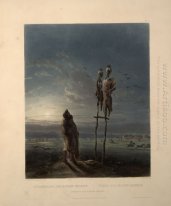 Idols of the Mandan Indians, plate 25 from volume 2 of `Travels