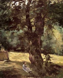 Woman Seated Beneath A Tree