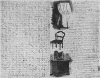 Illustrated letter written to his family