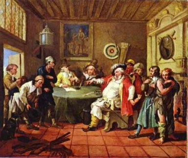 Falstaff Esaminando sue reclute 1728