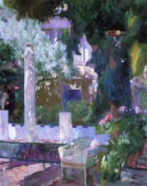 Rose Bush At The Sorolla House 1918