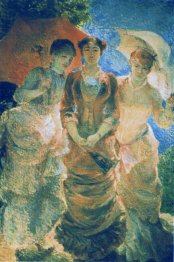 Three ladies with parasol (aka Three Graces)