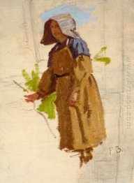 Grape Picker in a Cap I