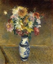 Chrysanthemums In A Vase