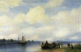 Arrival Of Peter I On The Neva 1853