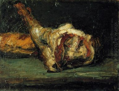 Still Life Pane E Coscia di agnello 1866