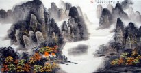 A Courtyard in the Mountain - Chinese Painting