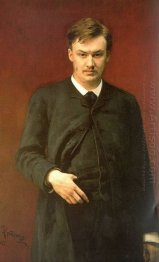 Portrait Of The Composer Alexander Glazunov 1887