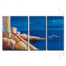 Tangan-Dicat Landscape Oil Painting - Set 3