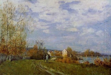 floden Seine på Bougival 1876