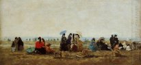 Het strand van Trouville 1871