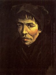 Head Of A Peasant Woman With Dark Cap 1885 3