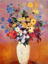 White Vase With Flowers 1916