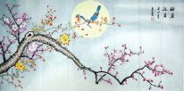Цветка сливы - Сороки - китайской живописи