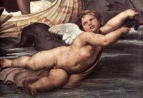 Galatea Detail Putto und Delfine 1506