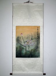 Lotus - Mounted - Chinese Painting