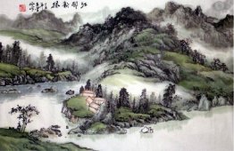 Mountains and water - Chinese Painting  Mountains and water - Chinese Painting
