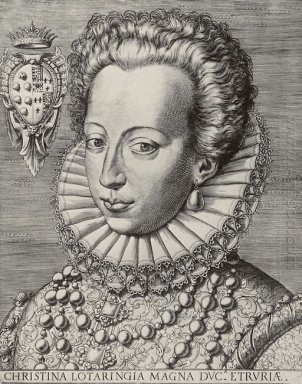 Portret van Christine van Lotharingen, Groothertogin van Toscane