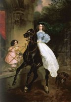 Rider Portrait Of Giovanina Et Amacilia Pacini L'enfant Foster